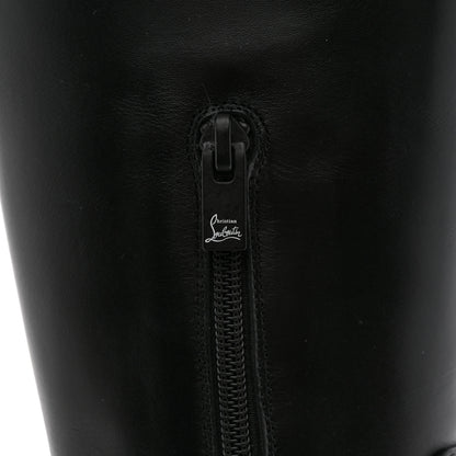 Christian Louboutin Calfskin Lock Kate Botta 100 Knee High Boots 38.5 Black 8 of 8