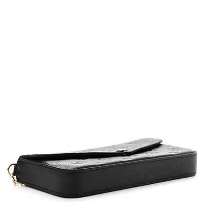 Louis Vuitton Empreinte Pochette Felicie Chain Wallet Black 5 of 10
