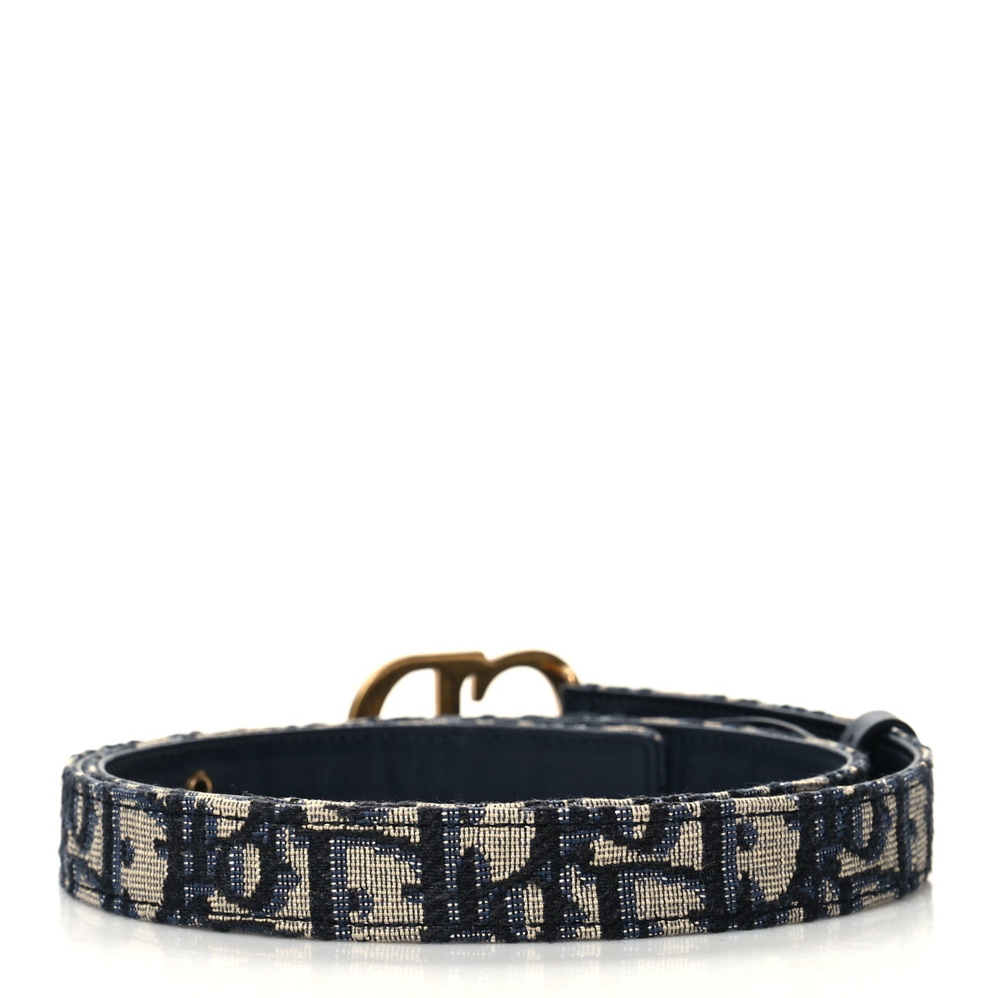Jacquard Oblique 20mm Saddle Belt 80 32 Blue