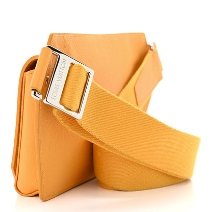 Louis Vuitton Grained Calfskin Aerogram Takeoff Sling Safran Yellow 3 of 10