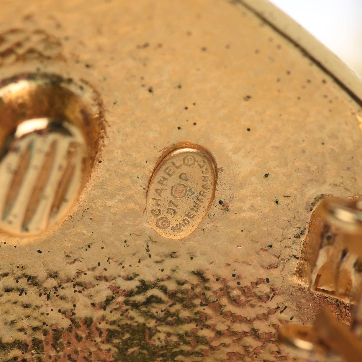 CC Clip On Earrings Gold