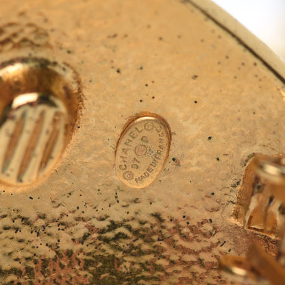 Chanel CC Clip On Earrings Gold 4 of 4