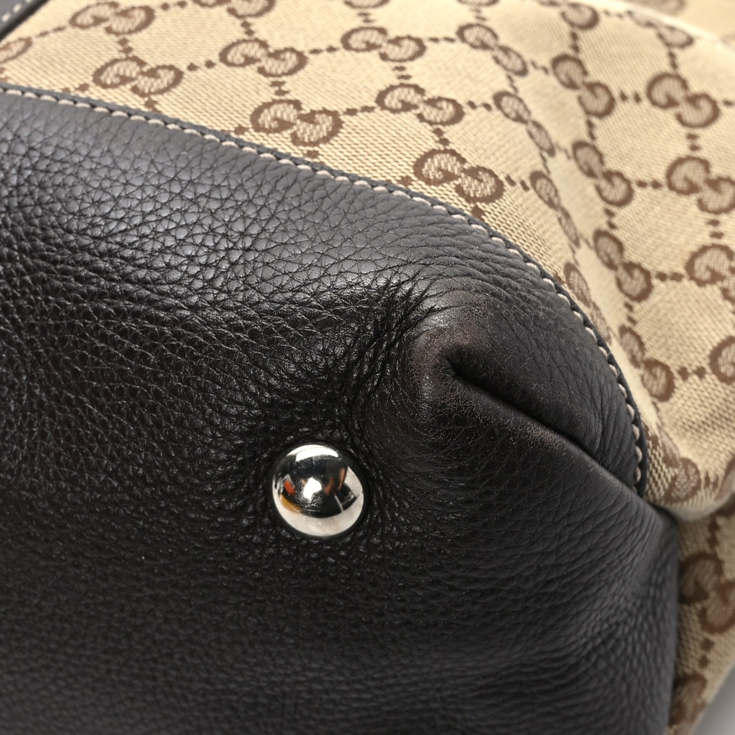 Gucci Monogram Web Sunset Tote Dark Brown 12 of 12