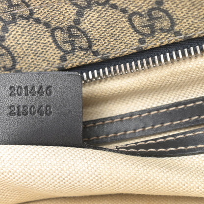 Gucci GG Plus Monogram Large Flat Messenger Bag Beige Blue 7 of 14
