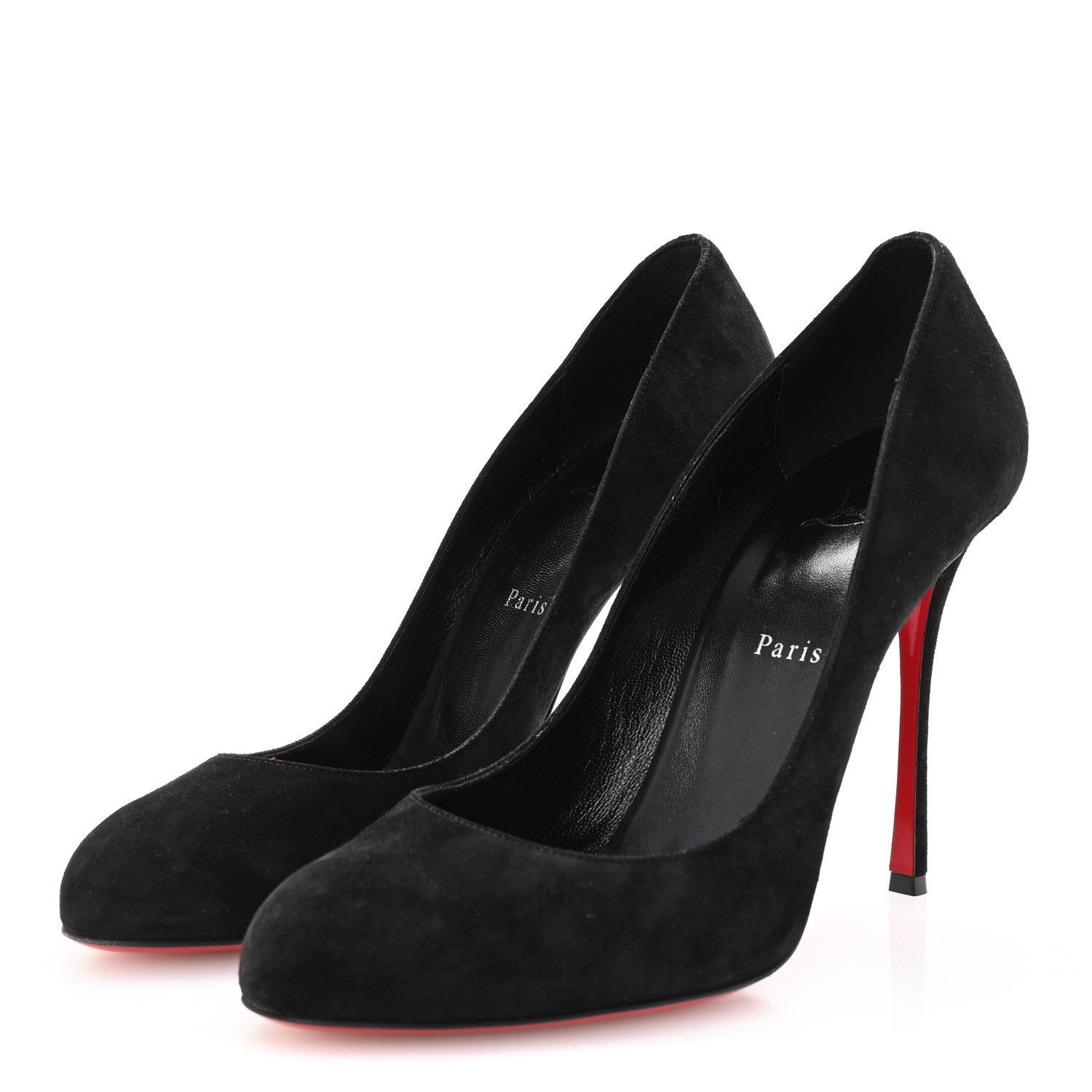 Christian Louboutin Veau Velours Dolly 100 Pumps 41 Black 4 of 9