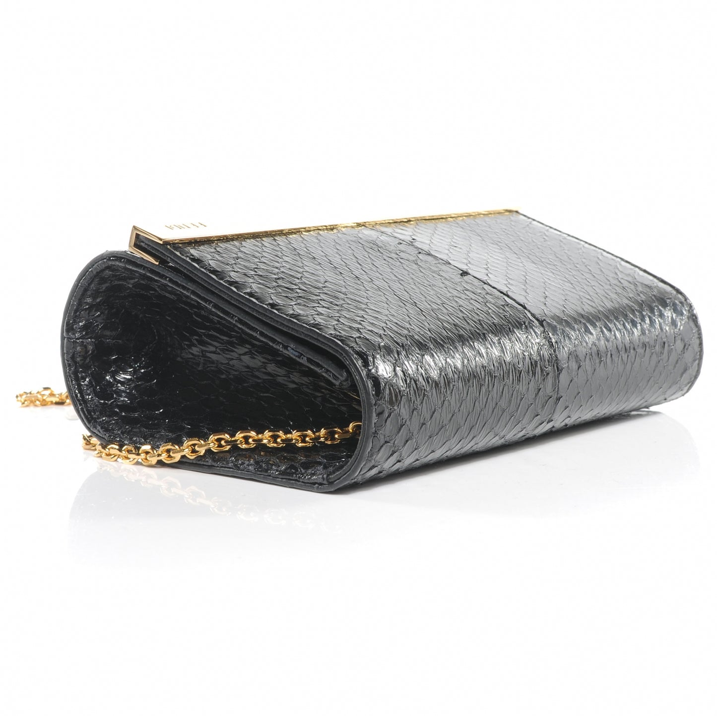 Python Mini Rush Clutch Black