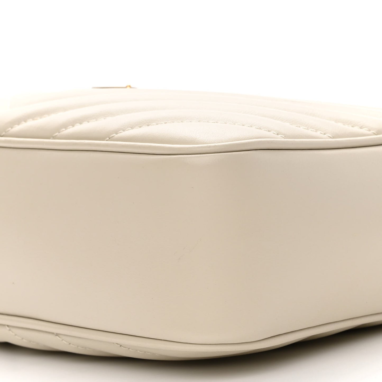 Calfskin Matelasse Monogram Lou Camera Bag Crema Soft