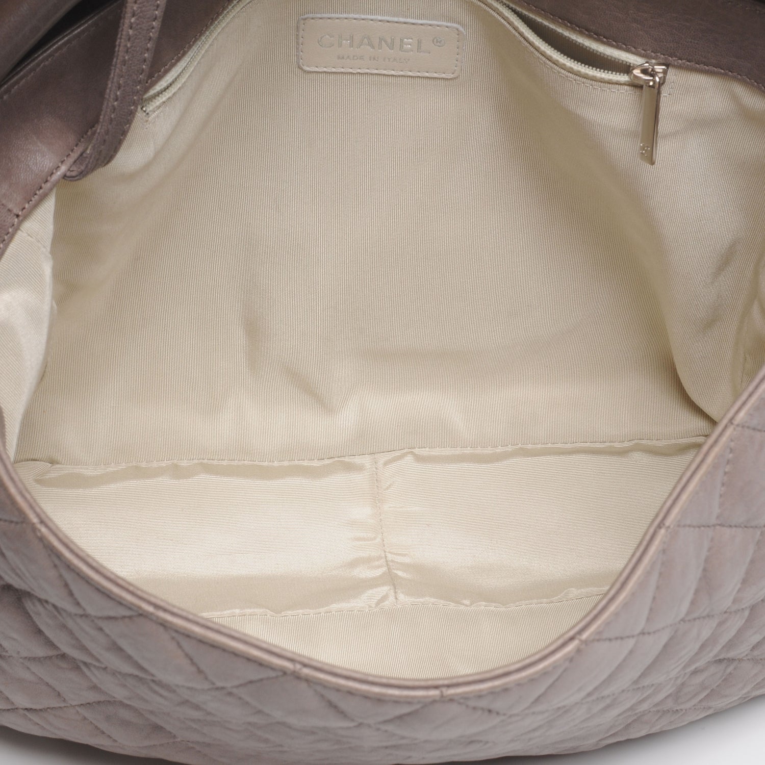 Chanel Washed Lambskin Chain Around Maxi Flap Bag Taupe 5 of 7