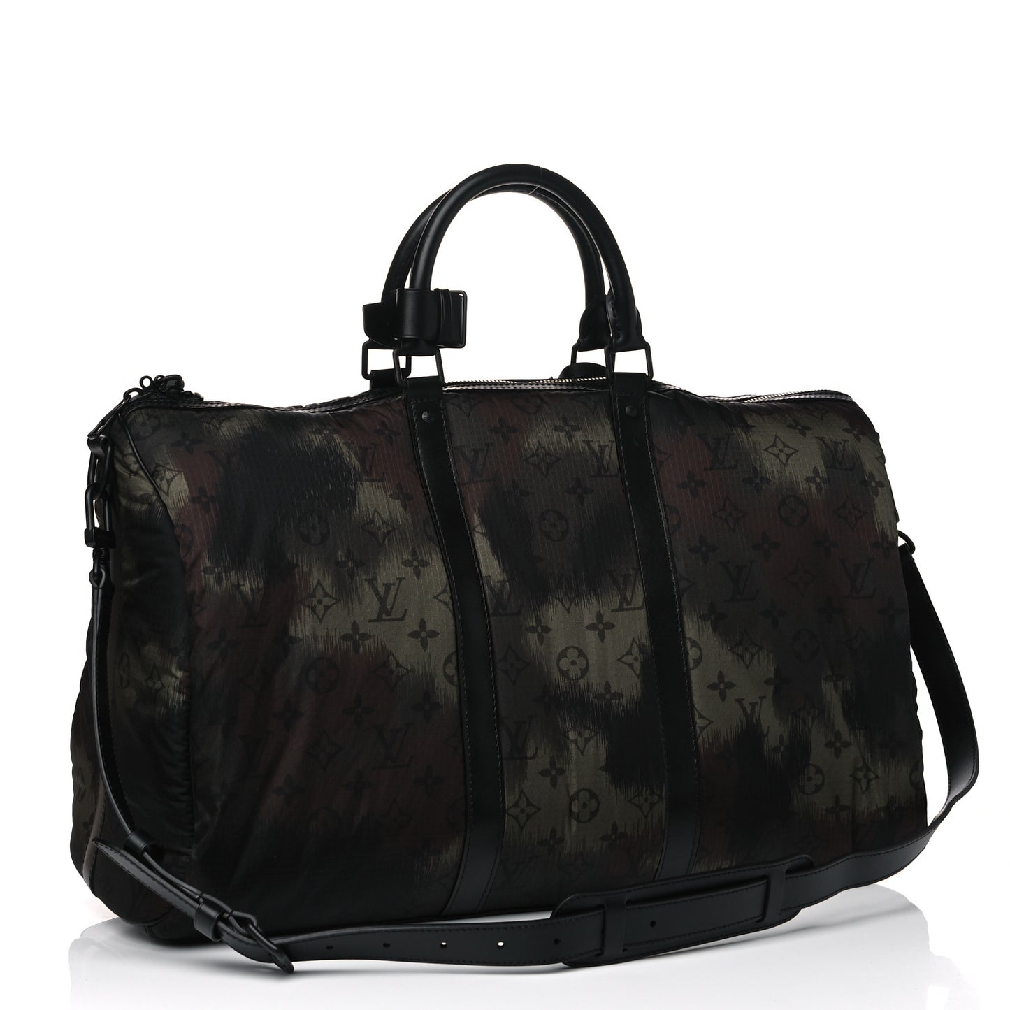 Nylon Monogram Camouflage Keepall Bandouliere 50 Kaki
