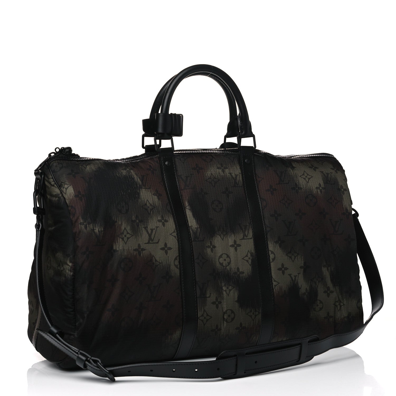 Louis Vuitton Nylon Monogram Camouflage Keepall Bandouliere 50 Kaki 2 of 7