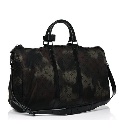 Louis Vuitton Nylon Monogram Camouflage Keepall Bandouliere 50 Kaki 2 of 7