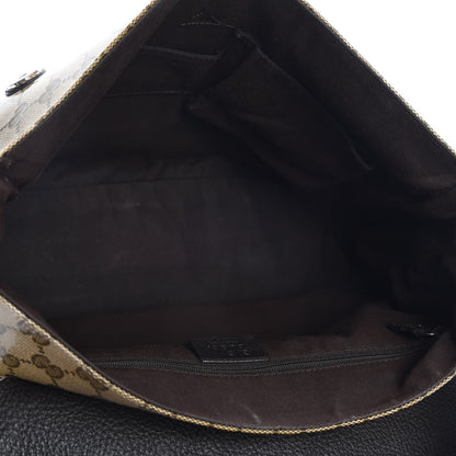 Gucci Crystal Monogram Flap Messenger Bag Beige Ebony 5 of 12