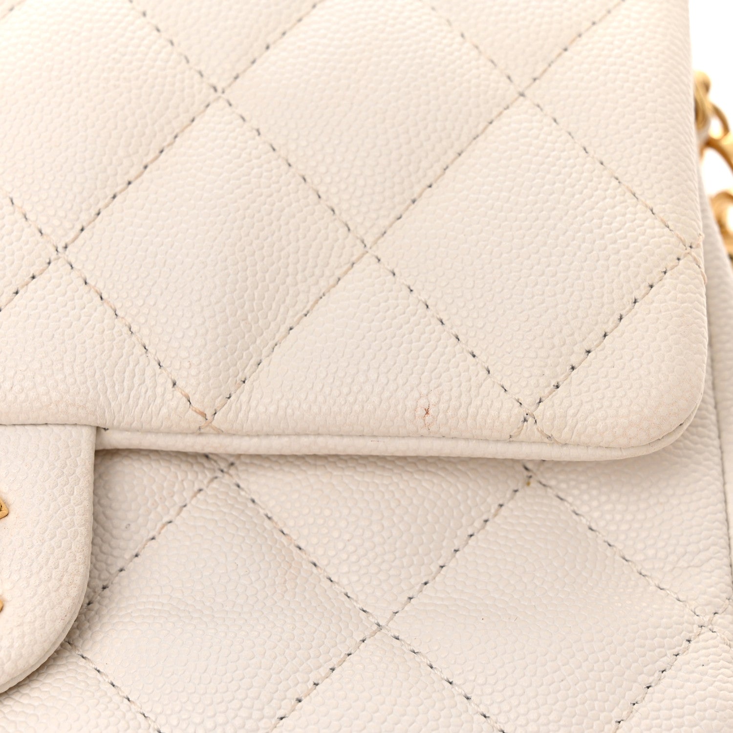 Chanel Caviar Quilted Mini CC You Flap White 19 of 21