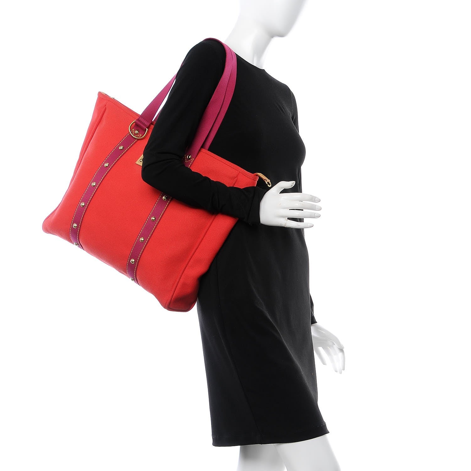 Louis Vuitton Antigua Cabas GM Red 2 of 8