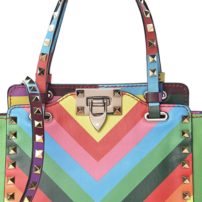 Valentino Garavani Vitello 1973 Mini Rockstud Tote Multicolor 9 of 9