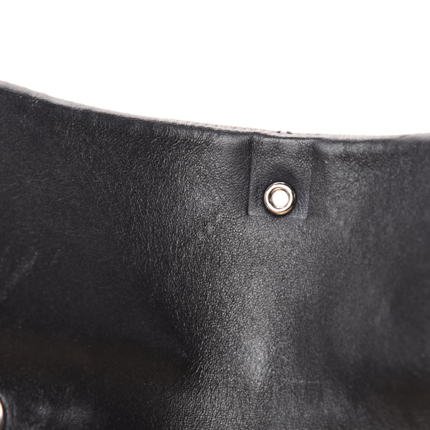 Lambskin Diamond Stitched CC East West Flap Black
