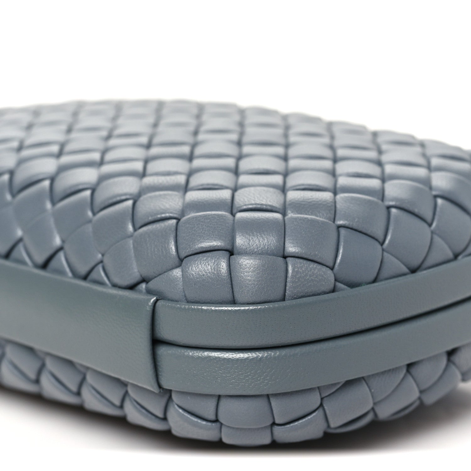 Bottega Veneta Nappa Intrecciato Minaudiere Knot Clutch Thunder 9 of 9