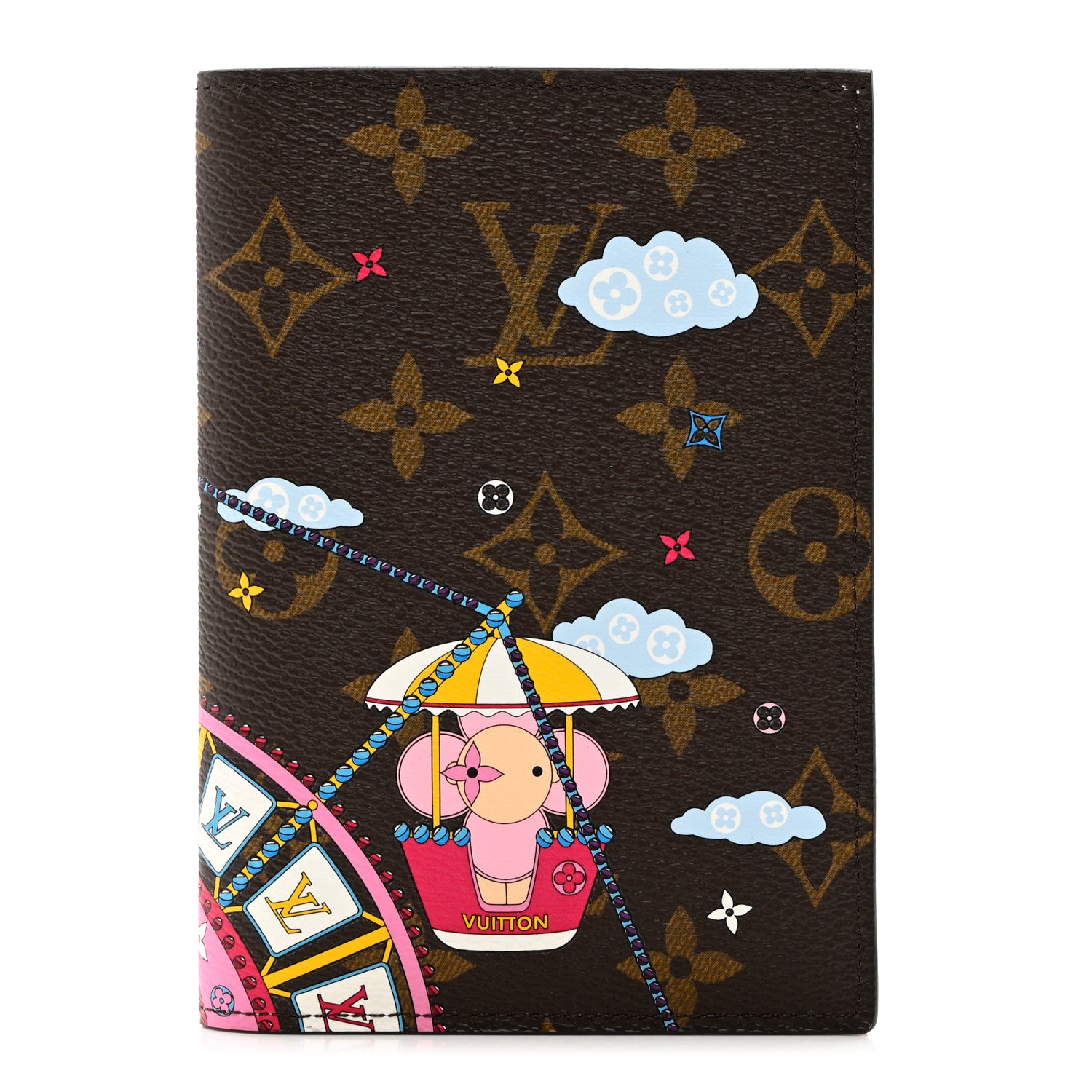 Louis Vuitton Monogram 2020 Christmas Animation Big Wheel Passport Cover Rose Ballerine 1 of 6