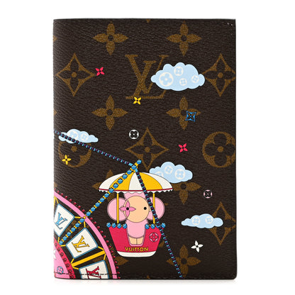 Louis Vuitton Monogram 2020 Christmas Animation Big Wheel Passport Cover Rose Ballerine 1 of 6