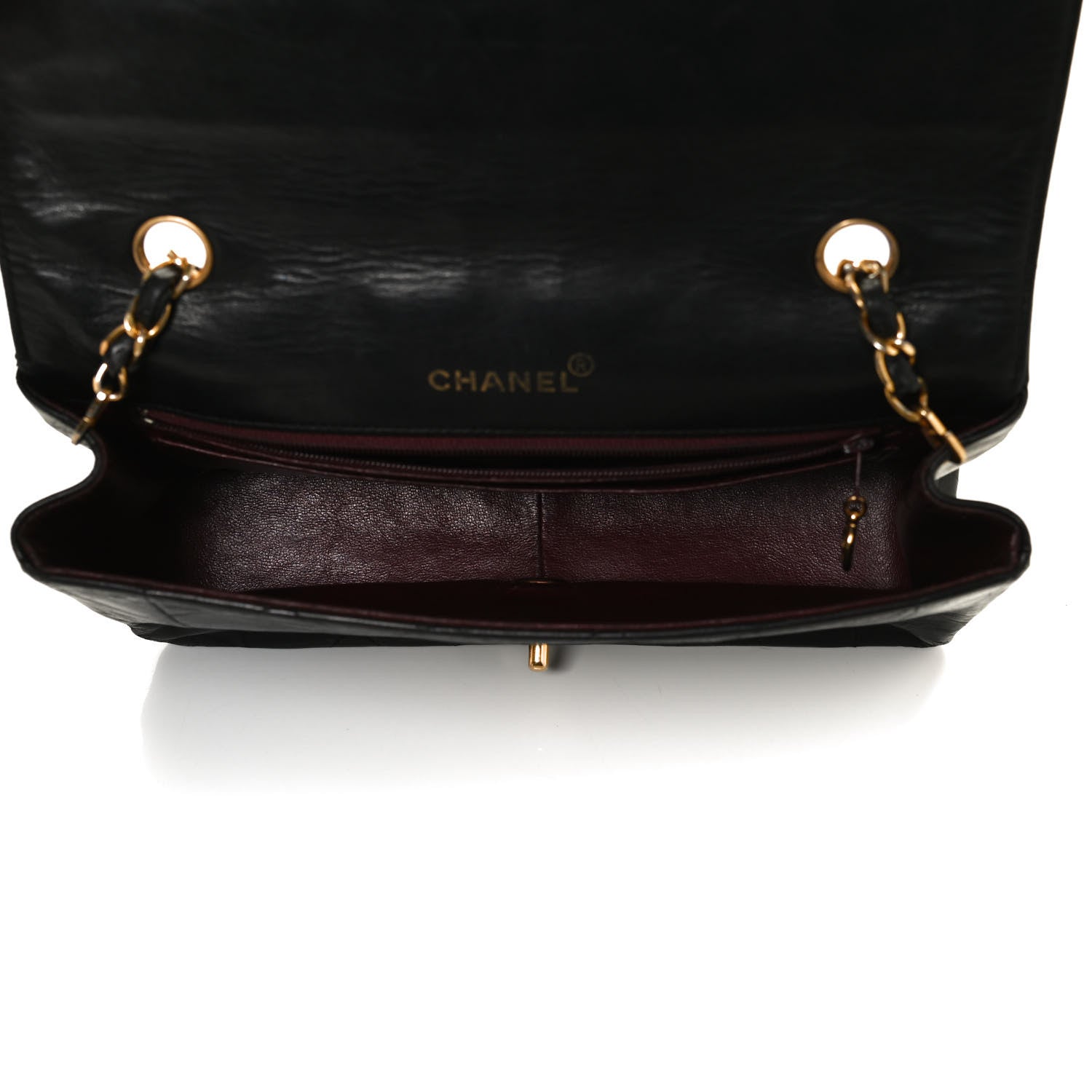 Chanel Lambskin Quilted Medium Single Flap Black 5 of 10