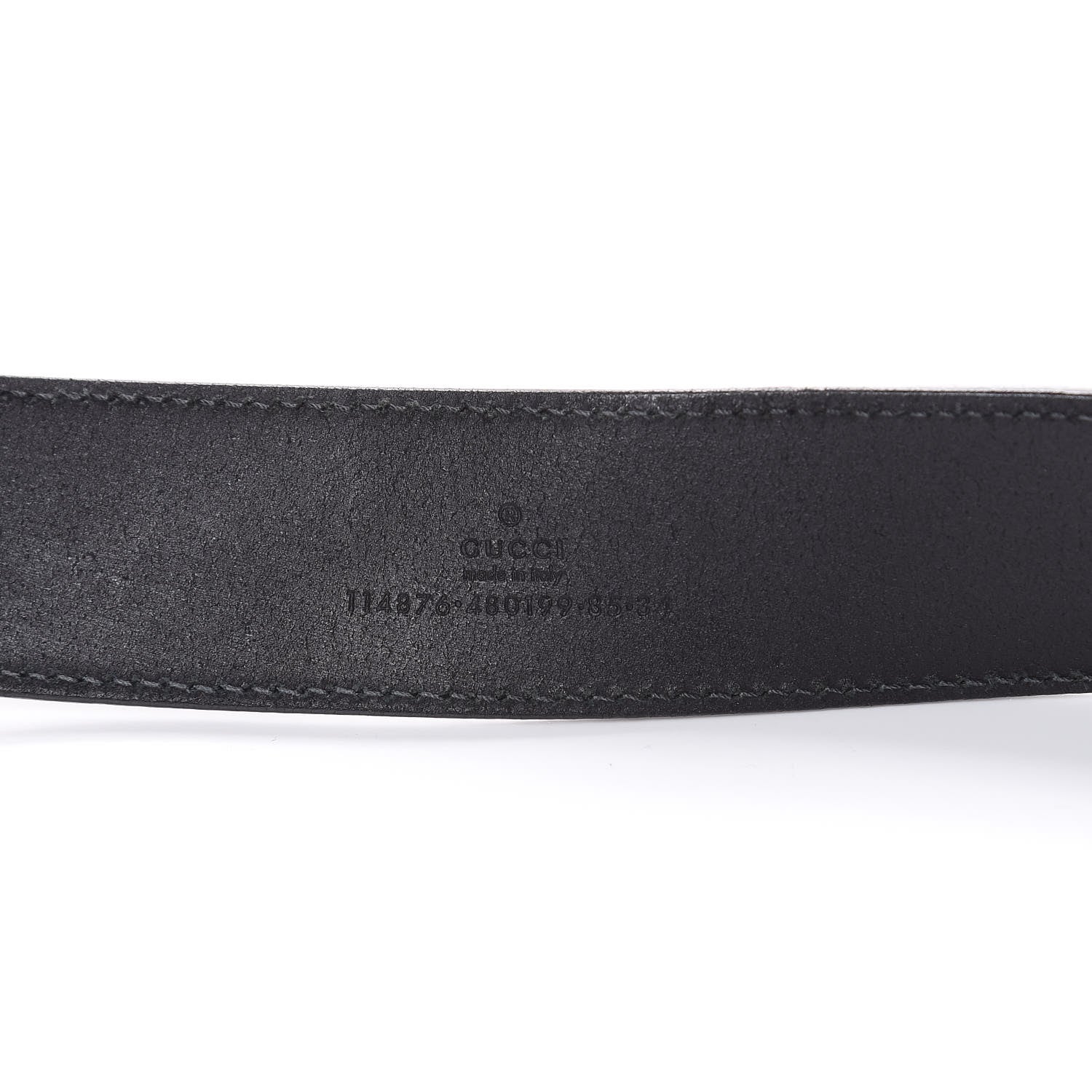 Gucci Calfskin Interlocking G 40mm Belt 85 34 Black 4 of 9