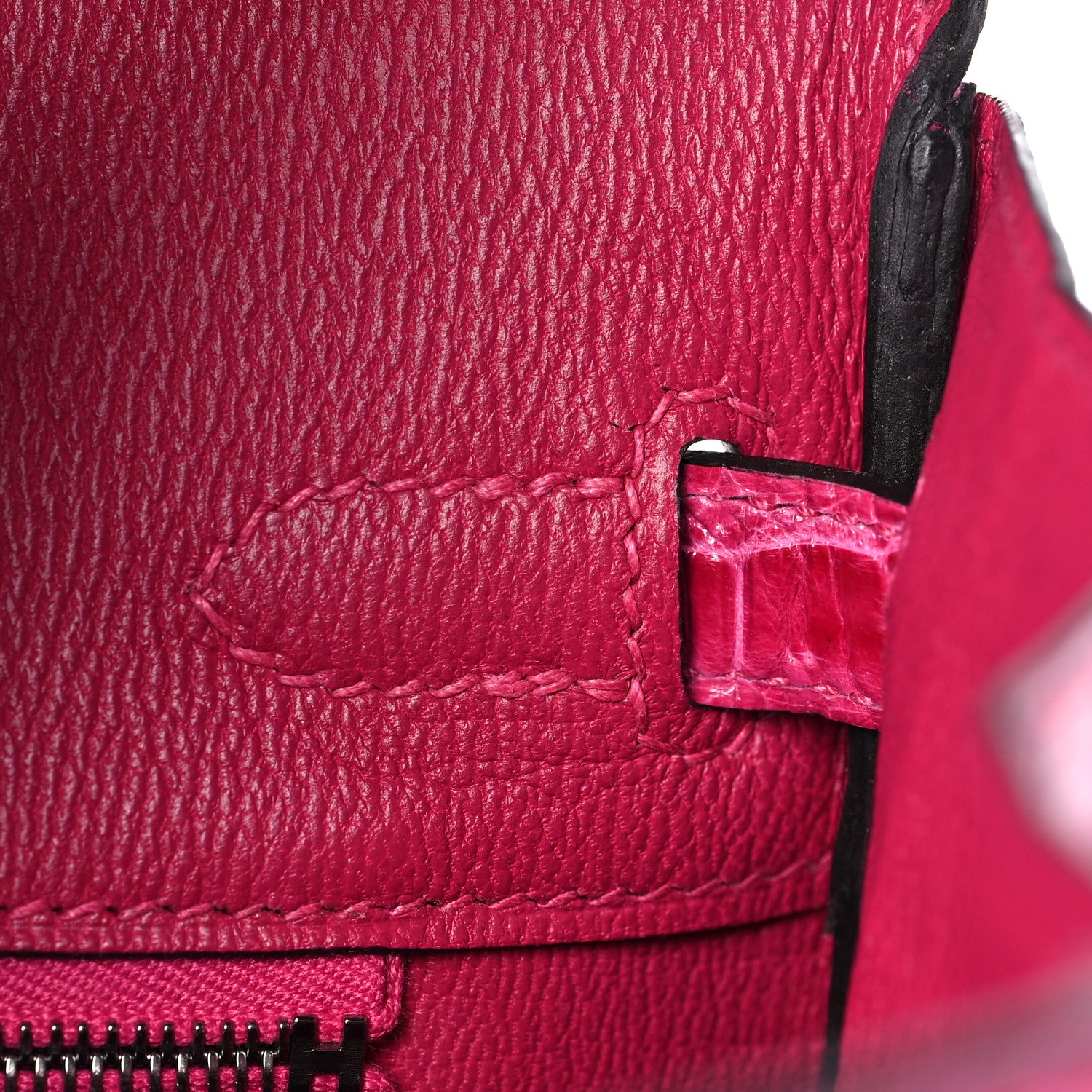 Hermes Shiny Porosus Crocodile Birkin 25 Rose Mexico 23 of 36