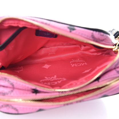 MCM Visetos Mini Camera Crossbody Bag Pink 5 of 9