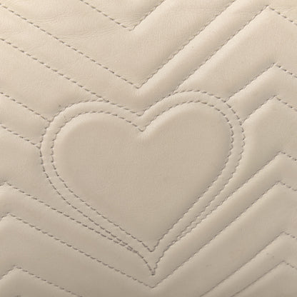 Gucci Calfskin Matelasse Medium GG Marmont Shoulder Bag White 19 of 23