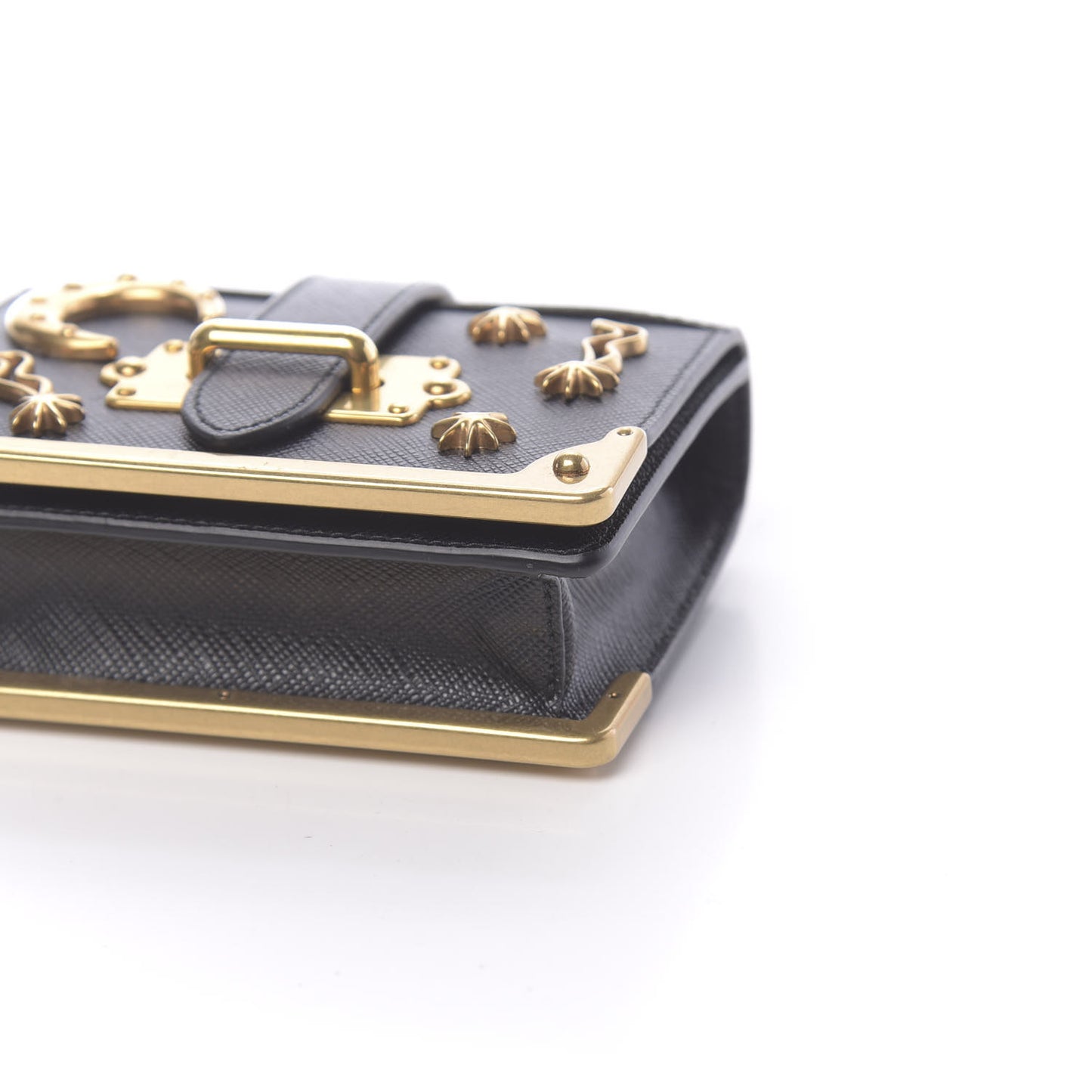 Saffiano Astrology Mini Cahier Bag Black