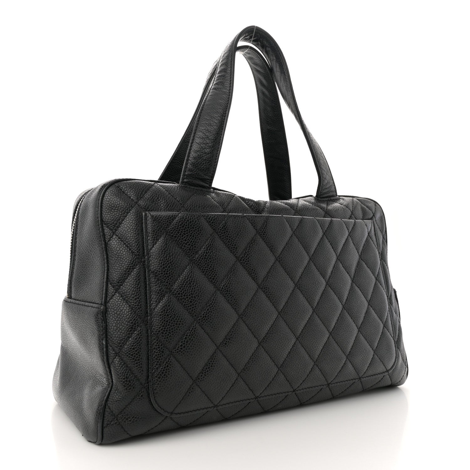 Chanel Caviar Quilted Bowler Black 3 of 11