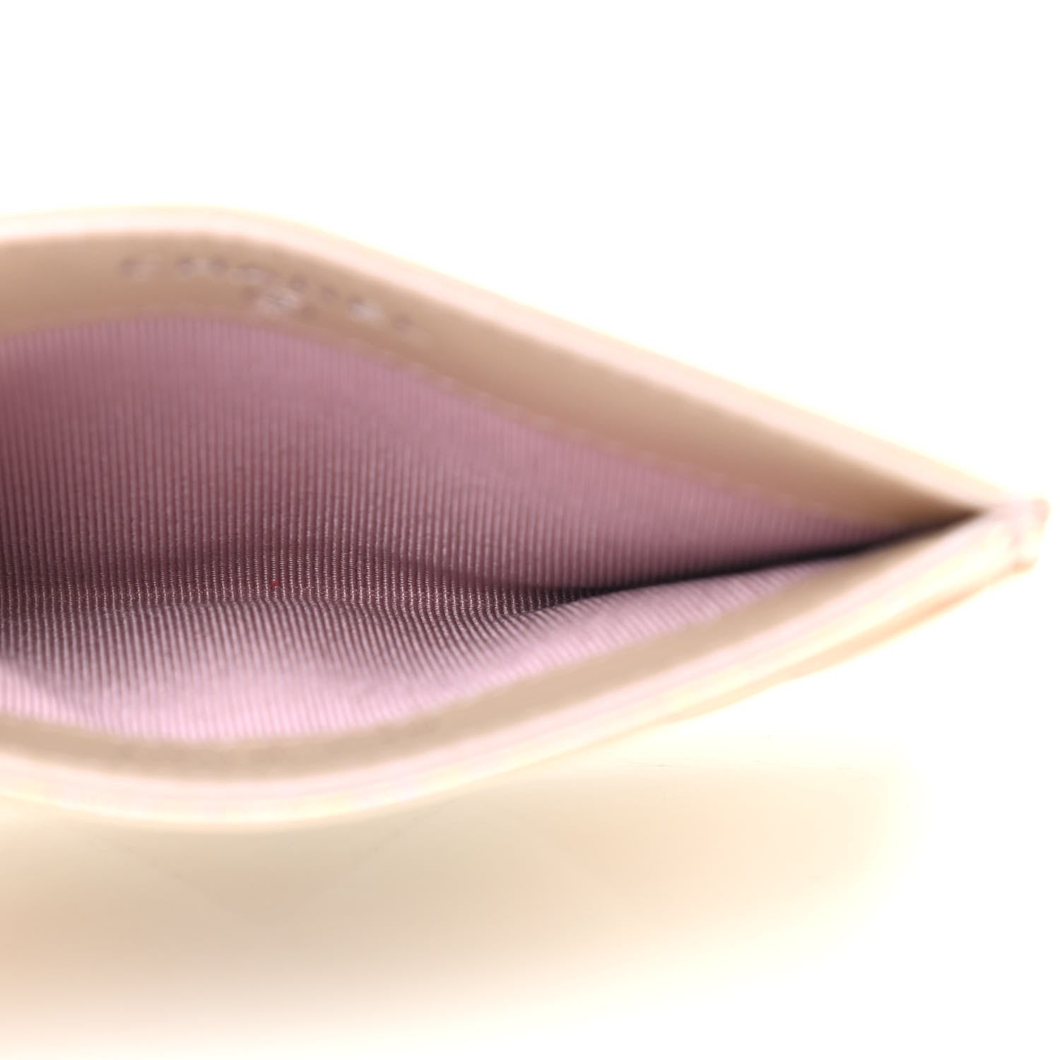 Chanel Iridescent Calfskin Quilted Card Holder Pink 5 of 7