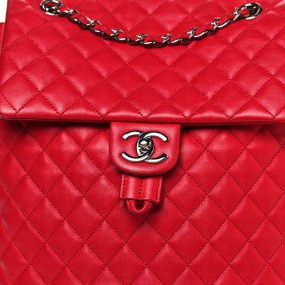 Chanel Lambskin Quilted Large Urban Spirit Backpack Red 7 of 15