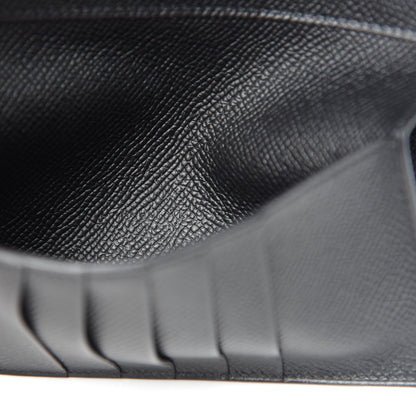 Hermes Epsom Medium Kelly Wallet Black 7 of 8