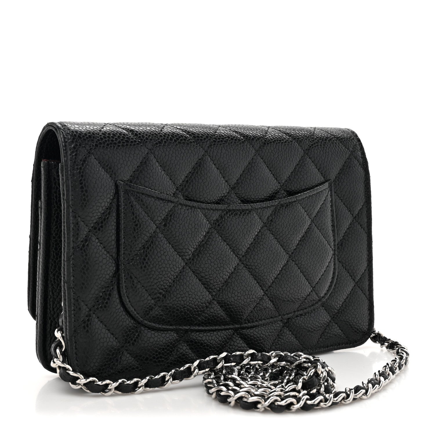 Chanel Caviar Quilted Wallet on Chain WOC Black 3 of 12
