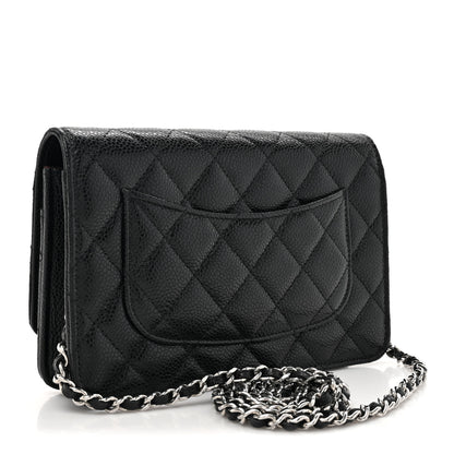 Chanel Caviar Quilted Wallet on Chain WOC Black 3 of 12