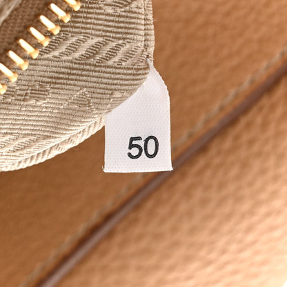 Prada Vitello Daino Flap Shoulder Bag Sughero 7 of 12