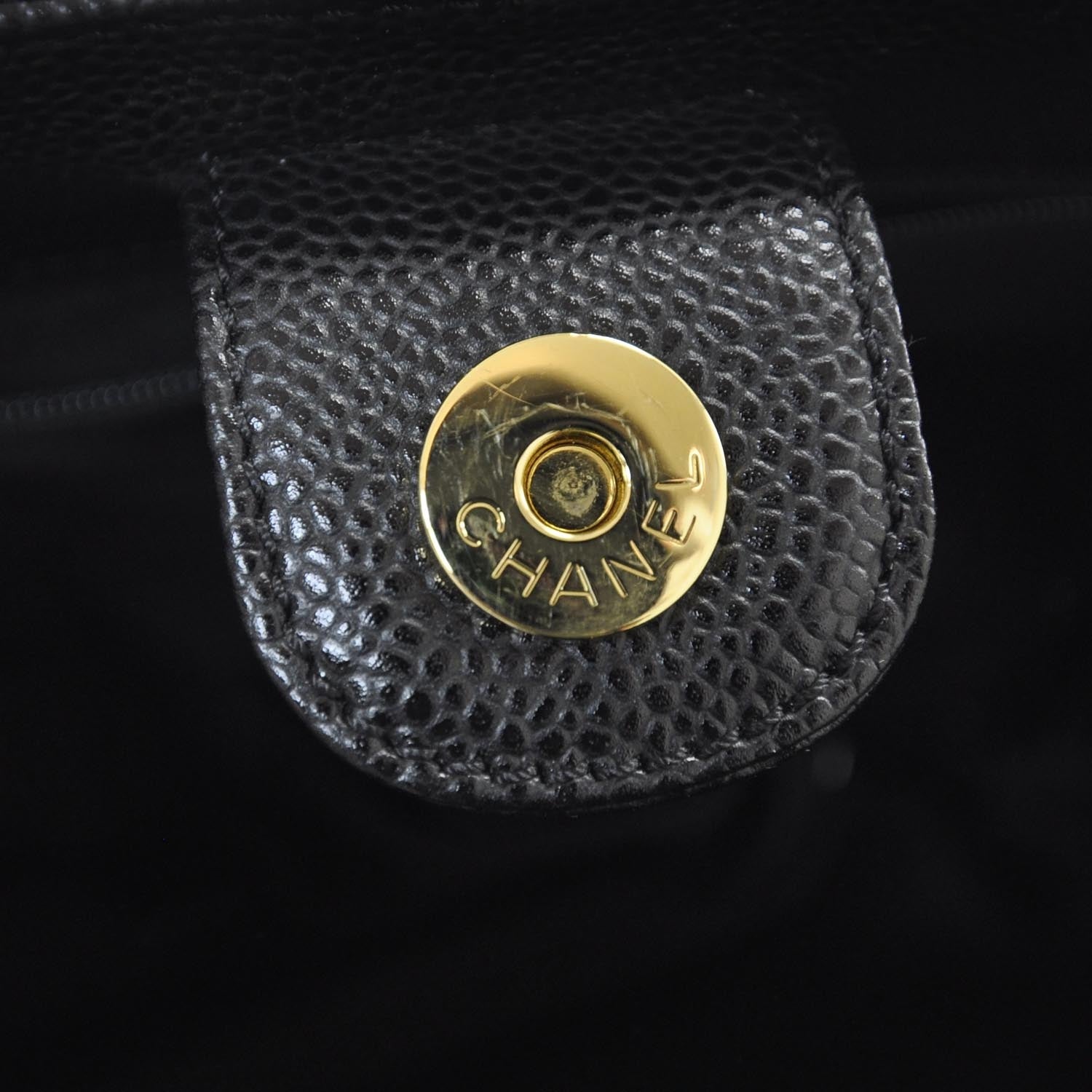 Chanel Caviar Petit Shopping Tote PST Black 9 of 9