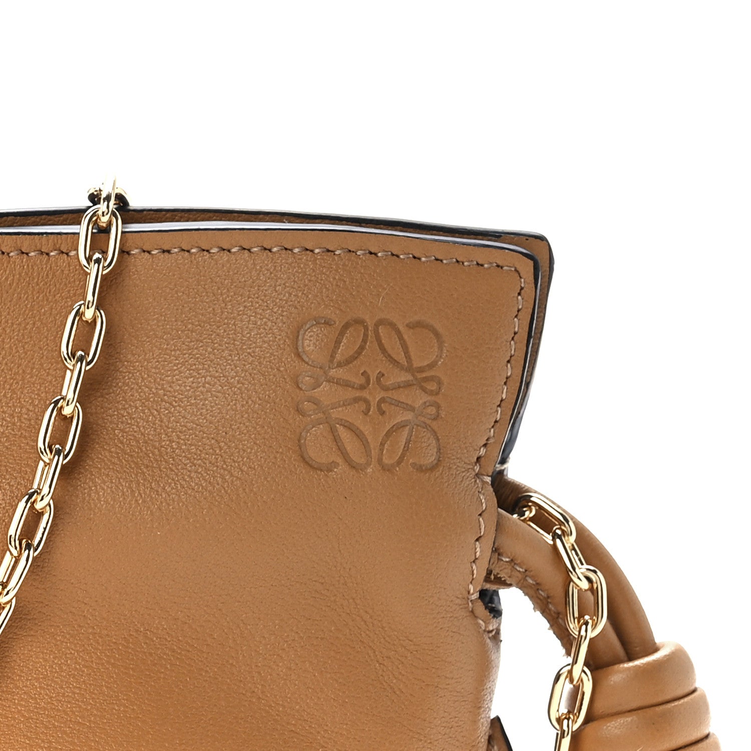 Loewe Calfskin Nano Flamenco Knot Clutch Warm Desert 7 of 11