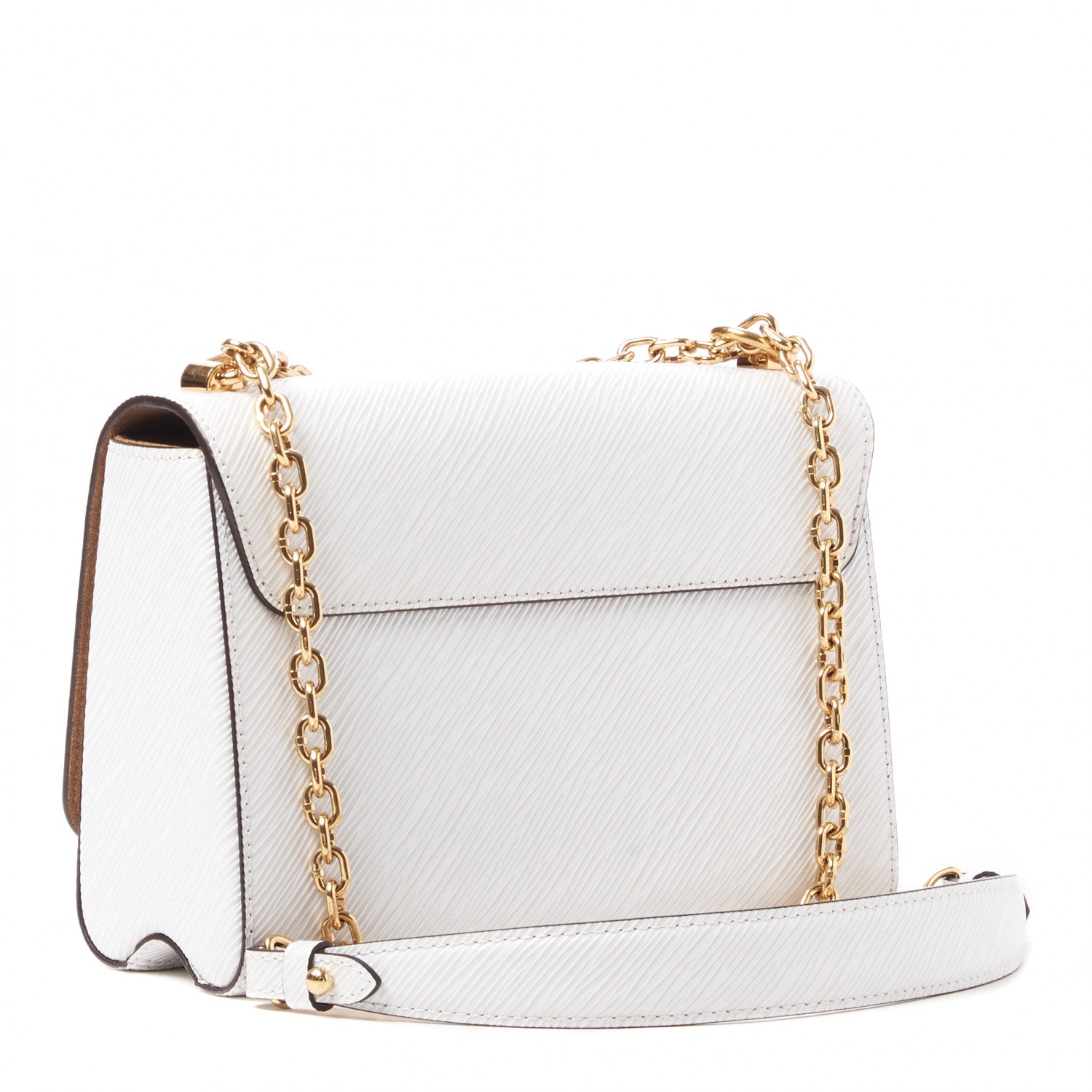 Louis Vuitton Epi Twist Shoulder Bag MM White 3 of 8
