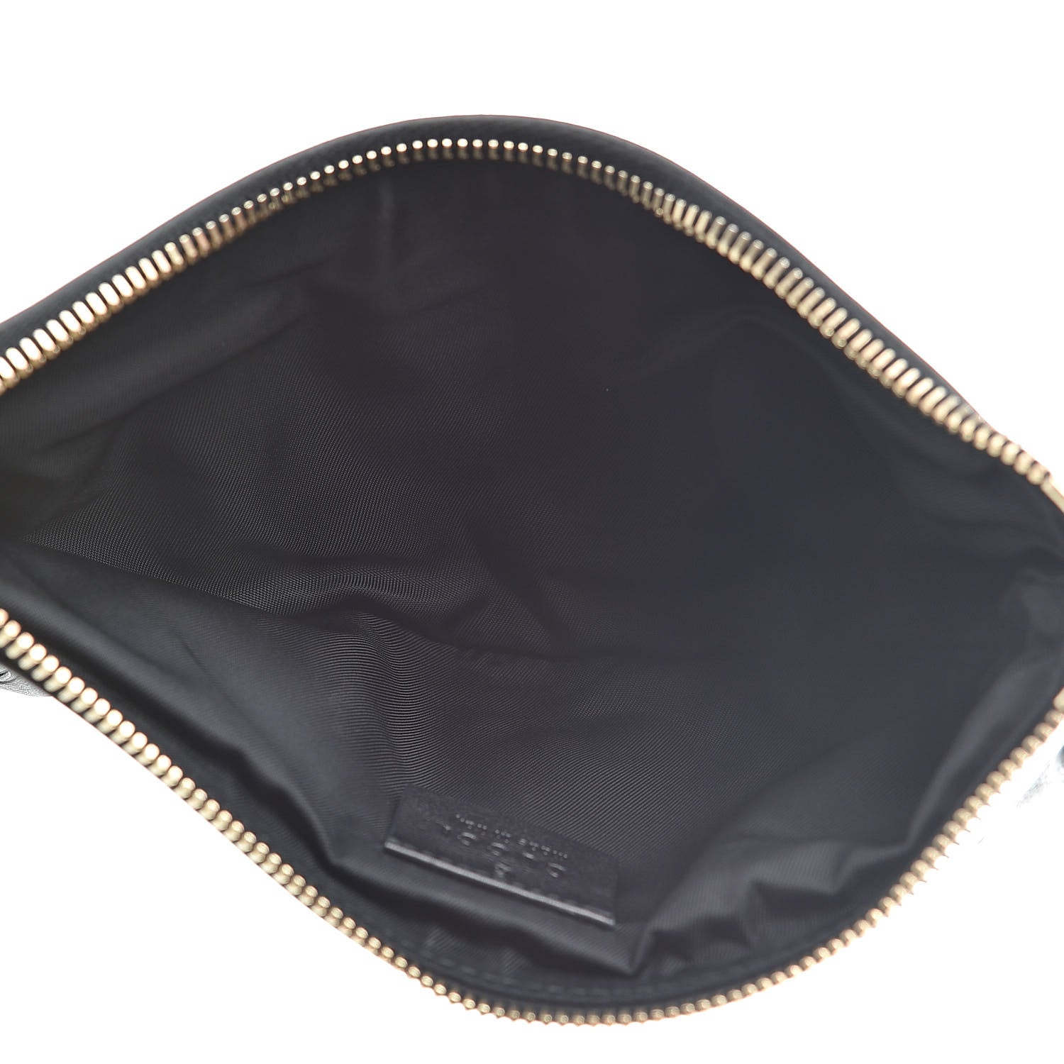 Gucci Guccissima Signature New Britt Wristlet Black 5 of 9
