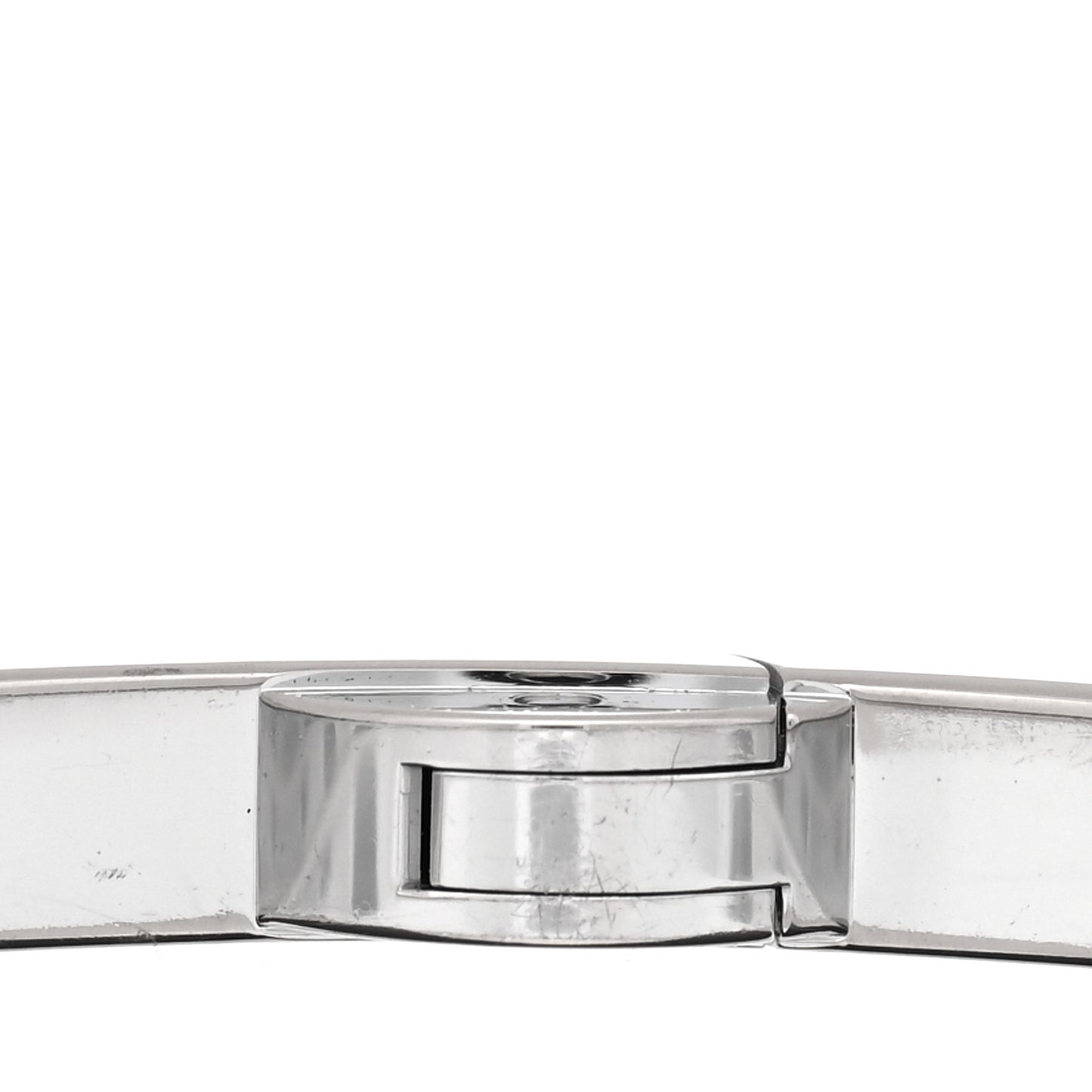 18K White Gold Diamond Small LOVE Paved Bracelet 16