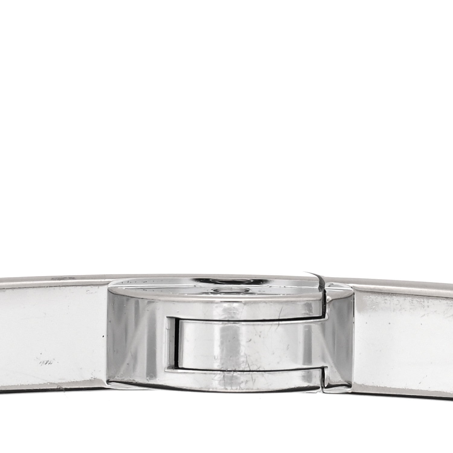 Cartier 18K White Gold Diamond Small LOVE Paved Bracelet 16 6 of 7