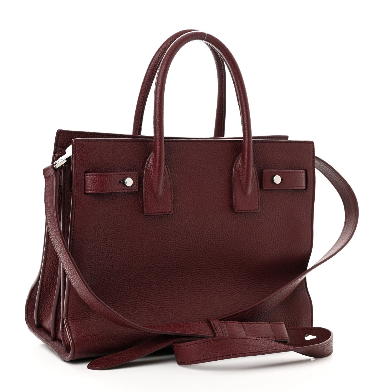 Saint Laurent Grained Calfskin Baby Supple Sac De Jour Palissandre 3 of 11