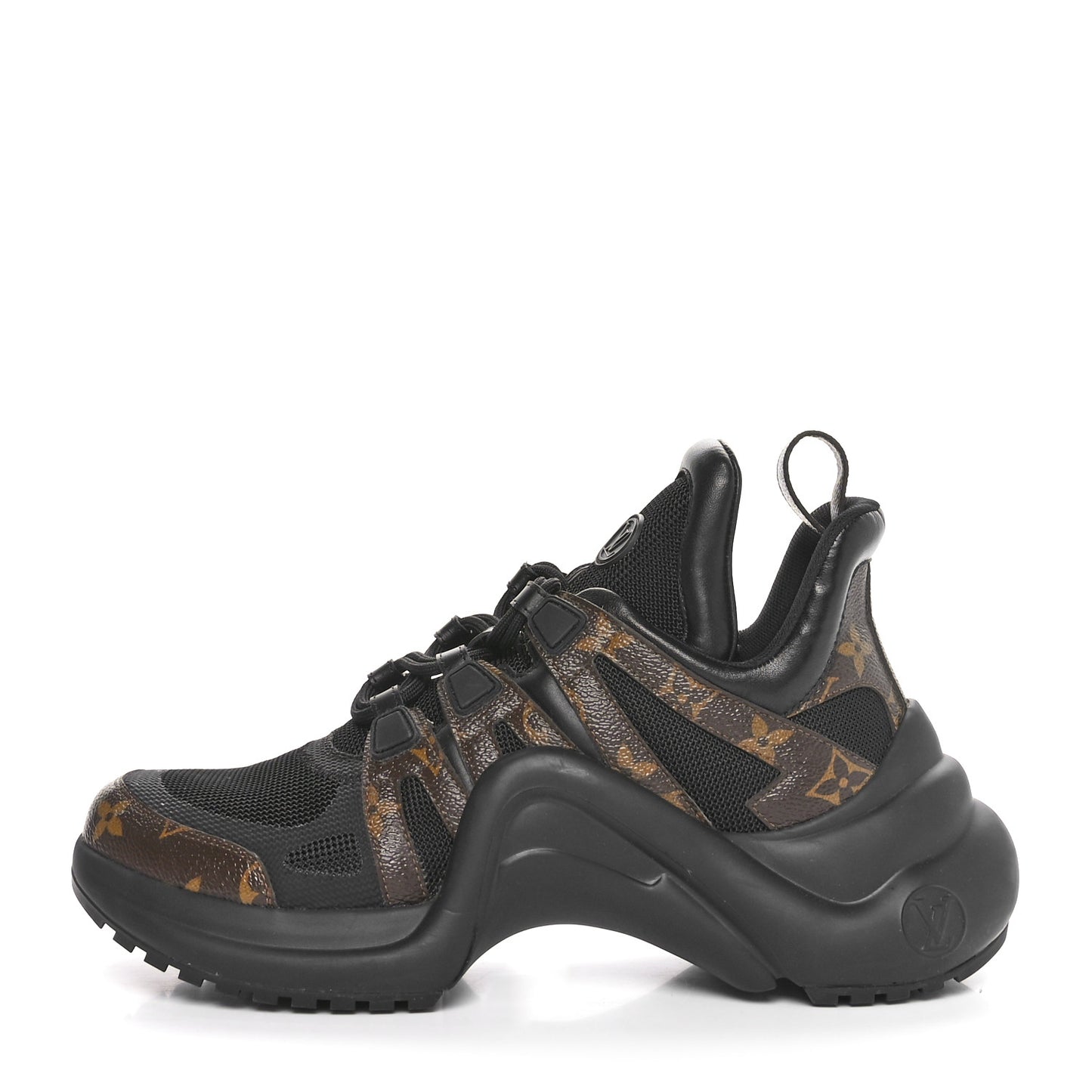 Calfskin Patent Monogram LV Archlight Sneakers 39.5 Black