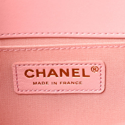 Chanel Iridescent Tweed Lambskin Medium Boy Flap Pink 6 of 14