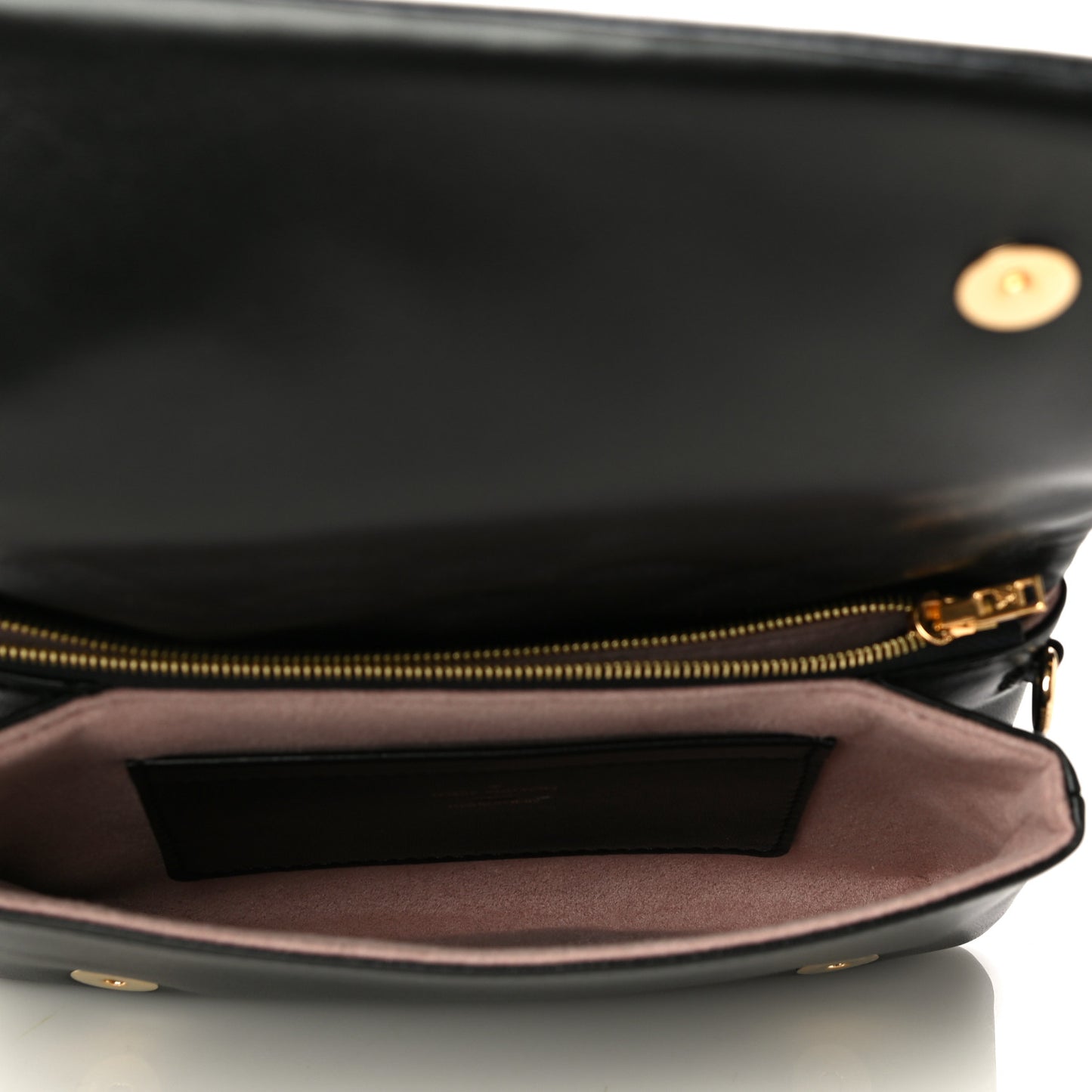 Lambskin Embossed Monogram Pochette Coussin Black