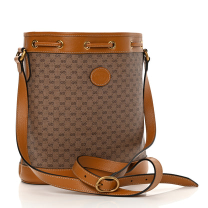 Gucci X DISNEY Mini Vintage GG Supreme Monogram Bucket Bag Beige Vintage Sun Oil 3 of 10