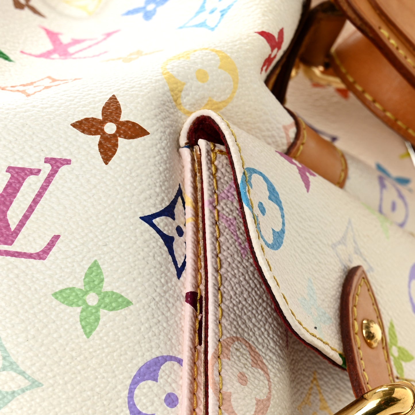 Monogram Multicolor Petit Noe White