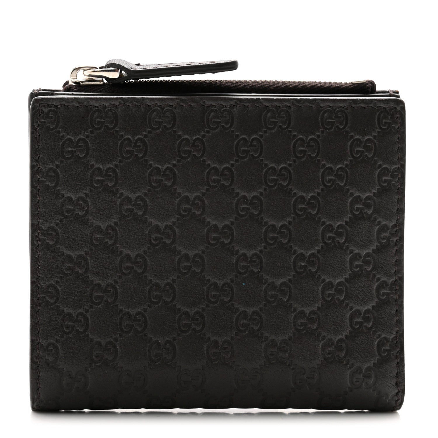 Gucci Microguccissima Snap Bi-Fold Wallet Dark Brown 1 of 7