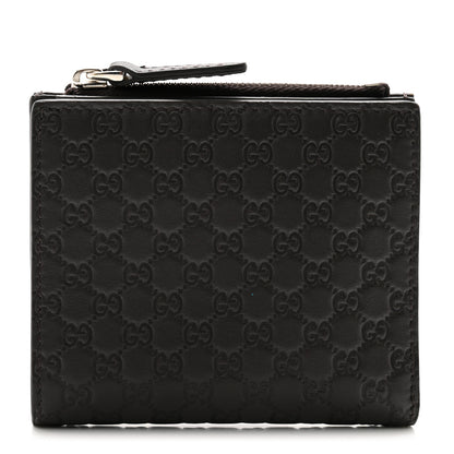 Gucci Microguccissima Snap Bi-Fold Wallet Dark Brown 1 of 7